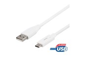 USB kabel - Deltaco - USB-C cable - USB to 24 pin USB-C - 50 cm - USBC-1008