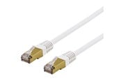 Netværkskabel - Deltaco patch cable - 30 cm - white - Hvid - 0.3 meter - SFTP-603VAH