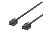 Netværkskabel - Deltaco patch cable - 1.5 m - black - Sort - 1meter - UUTP-2037