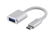 USB kabel - Deltaco - USB-C adapter - 24 pin USB-C to USB Type A - 10 cm - USBC-1278