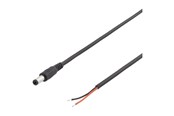 Strømkabel (intern) - Deltaco - power cable - DC jack 5.5 x 2.1 mm to bare wire - 2 m - DEL-109UB