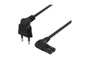 Strømkabel (intern) - Deltaco - power cable - Europlug to power IEC 60320 C7 - 5 m - DEL-109BO