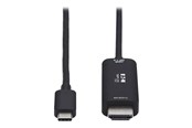 Skærmkabel - Eaton Tripp Lite Series USB C to HDMI Adapter Cable 4K 60Hz HDR HDCP 2.2 DP 1.4 Alt Mode Black 6ft - U444-006-HDR4BE