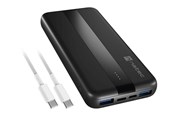 Powerbank - Natec TREVI SLIM Q Powerbank - Sort - 10000 mAh - NPB-2294