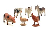 Figur - Pocket Money Farm animals 6 pcs - 71220