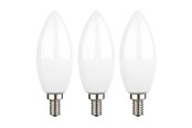 Lyskilder - EGLO LED pære C37 4,9W 470LM OPAL 3 STK E14 - 117521