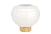 Lamper - EGLO SUMMERHILL BORD H200 E27 TRÆ/HVID PAPIRSKÆRM FSC - 44067