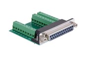 Parallel / Seriel kabel - DeLOCK - serial adapter - DB-25 to 9 pin terminal block - 65317