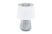 Lamper - EGLO MANALBA BORD E14 H300 HVID/SØLV - 99329