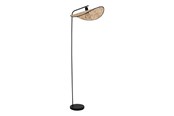 Lamper - EGLO MARYWELL GULV H1595 E27 SORT/BAMBUS - 44047