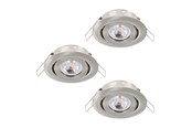 Lamper - EGLO SALICETO MINI-PUCK INDBYG. SÆT KIP Ø77 3X350LM 3000K DÆMPB. BS - 31927
