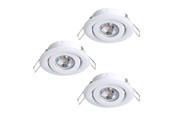 Lamper - EGLO SALICETO MINI-PUCK INDBYG. SÆT KIP Ø77 3X350LM 3000K HVID - 31931