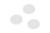 Lamper - EGLO ABIUL INDBYG. SÆT Ø86 CCT 3X300LM DÆMPB. IP44 HVID - 31933