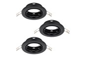 Lamper - EGLO AGULO 1 INDBYG. SÆT Ø85 3XGU10 SORT - 75787