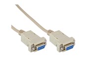 Parallel / Seriel kabel - InLine - null modem cable - DB-9 to DB-9 - 2 m - 12222C