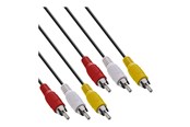 Skærmkabel - InLine video / audio cable - composite video / audio - 2 m - 89996