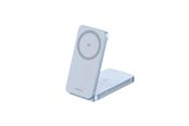 Mobil - Adaptere & Opladere - UGREEN MagFlow Qi2.2 25 W 2-i-1 Nagnetisk Trådløs Oplader – Flad Pad - 55963