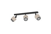 Lamper - EGLO ROSLEY SPOTSKINNE L430 3XE14 SORT/LINEN - 43658