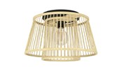 Lamper - EGLO HYKEHAM LOFT E27 Ø380 NATUR - 43851
