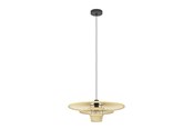 Lamper - EGLO LYDNEY PENDEL Ø570 E27 SORT/BAMBUS - 44012