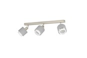 Lamper - EGLO BELLIZZI SPOTSKINNE L430 3XE14 BS/GRÅ/HVID - 901047