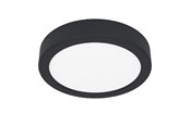 Lamper - EGLO FUEVA 6 PLAFOND Ø165 CCT 7,5W 1000LM IP44 SORT - 901324