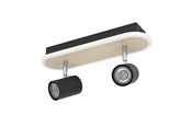 Lamper - EGLO RIMBOCCHI SPOTSKINNE L340 12W 1500LM TRÆ/SORT - 901632