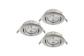 Lamper - EGLO FAVAZZINA INDBYG. SÆT KIP Ø88 GU10 3X4,9W 3X400LM BS - 901757