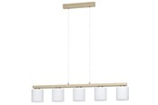 Lamper - EGLO CASTRALVO LANGBORD E27 5L BS/TRÆ/HVID - 98591