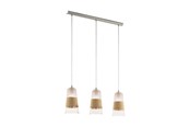 Lamper - EGLO BURNHAM LANGBORD 3L L840 B150 NATUR - 49152