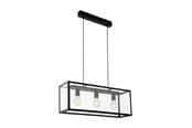 Lamper - EGLO CHARTERHOUSE LANGBORD 3L SORT/KLAR - 49393