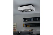 Lamper - EGLO LOKE 1 LOFT 2L BØRSTET ALU - 91353