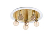 Lamper - EGLO PASSANO LOFT 5L HVID/GULD - 97493