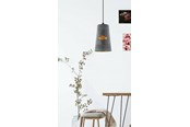 Lamper - EGLO HONEYBOURNE PENDEL E27 MØRKZINK - 43107