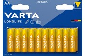 Batteri - VARTA Longlife 4106 battery - 20 x AA type - Alkaline - 4106101420