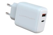 Mobil - Adaptere & Opladere - LC Power LC-GAN-45 power adapter - GaN - USB Type A 24 pin USB-C - 45 Watt - LC-GAN-45