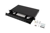 Netværkstilbehør - Lanberg patch panel - 1U - 19" - 12 x SC duplex / 12 x LC quad - FOP1-12SD-LQB