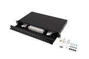 Netværkstilbehør - Lanberg Rackmount 19" 1U Fiber Patch Panel 24xsc Duplex / 24XLC Quad Black - FOP1-24SD-LQB