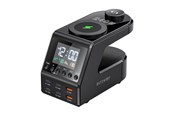 Mobil - Adaptere & Opladere - BlitzWolf FW10 10-in-1 Wireless Alarm Clock Charger - Black - BW-FW10