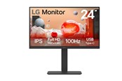 Skærm - 24" LG 24BA750-B - 1920x1080 (FHD) - 100Hz - IPS - 65W USB-C - KVM switch - 24BA750-B