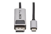 Skærmkabel - Eaton Tripp Lite Series USB-C to DisplayPort Active Adapter Cable M/M 8K 60Hz 4K 144Hz HDR 4:4:4 HDCP 2.3 Black 3ft - U444-003-DP8K6
