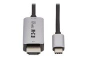 Skærmkabel - Eaton Tripp Lite Series USB-C to HDMI Active Adapter Cable M/M 8K60 Hz 4K 144Hz HDR 4:4:4 HDCP 2.3 Black 3ft - U444-003-H8K6