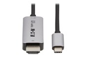 Skærmkabel - Eaton Tripp Lite Series USB-C to HDMI Active Adapter Cable M/M 8K60 Hz 4K 144Hz HDR 4:4:4 HDCP 2.3 Black 6ft - U444-006-H8K6