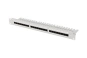 Netværkstilbehør - Lanberg patch panel - 1U - 19" - with shelf - PPU6-1124-S