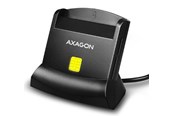 Hukommelseskort - adapter og kortlæser - AXAGON USB-A Smart Card / ID Card Reader & SD / microSD / SIM Card Reader - CRE-SM2