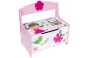 Børneværelse - Playwood Wooden Toy Bench - Pink - RS1908