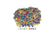 Kreativitet & Hobbyartikler - Colorations - Cardboard Letters 2600 pcs. - CHPAPERL