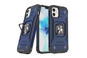 Mobil - Covers & Cases - Wozinsky Ring Armor case for iPhone 14 Plus armored cover magnetic holder ring blue - 9145576265512