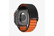 Smartwatch - Tilbehør - Spigen Fabric Band (hook) - black orange - Apple Watch 49mm/46mm/45mm/44mm - AMP10145