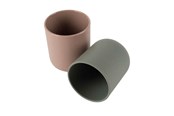 Babylegetøj - Dantoy - Cup set Mocha/Olive green 2 pcs. - 6231